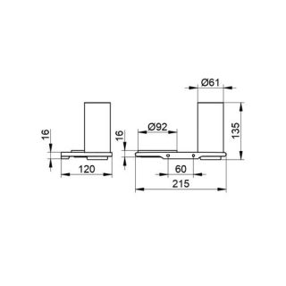 Держатель стакана и мыльницы Keuco Edition 11556039000 бронза шлифованная